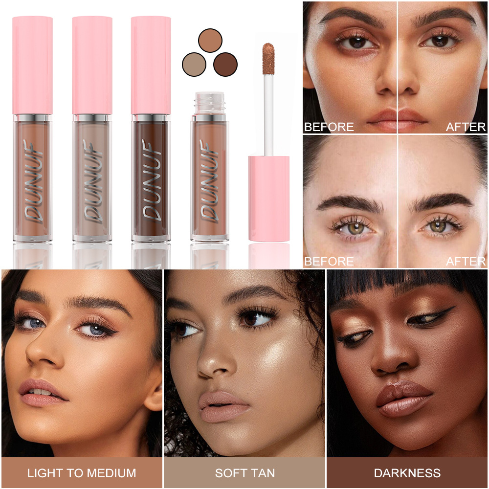 DUNUF Matte Contouring Liquid, Shadow Liquid and Contouring Cream for contour modification. Please check! Disclaimer for links full figure