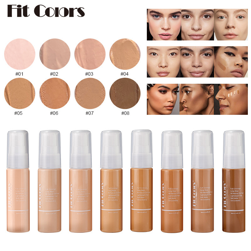 Fit Colors 8-color 30ML Matte Foundation full figure