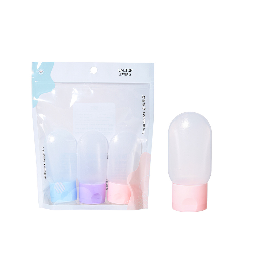 LMLTOP 30ml extrusion soft tube portioned bottles, 3 bottles for shampoo lotion soft bottles, empty bottles SY711 Item Picture