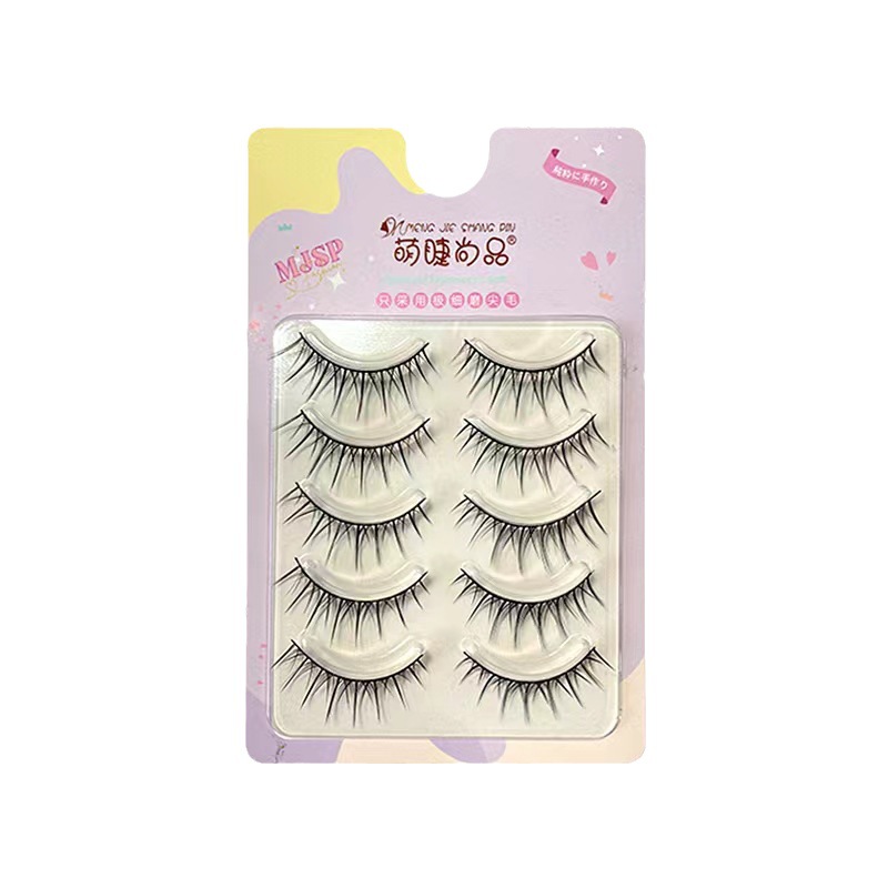 Makeup, cute eyelash, Shangpin A09, Little Devil, Natural Thick cotton thread, comic Barbie Fairy, 5 rows of false eyelashes Item Picture