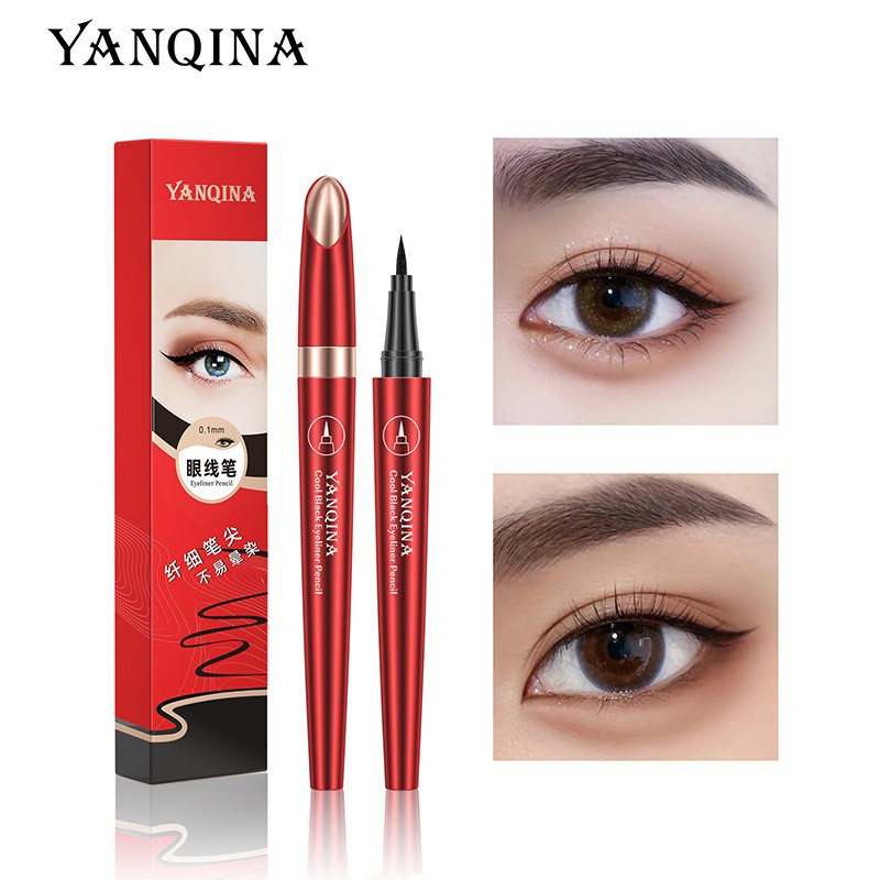 New Yanqina quick-drying eyeliner pen, waterproof, sweat-proof, non-smudge ultra-fine eyeliner liquid pen, wholesale cross-border cosmetics Application Scenario