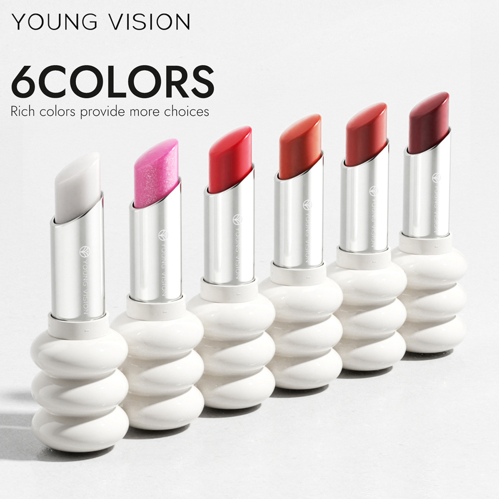 YOUNG VISION 6-color Spiral Moisturizing Lipstick with Fine Sparkling Lip Gloss Specification drawing