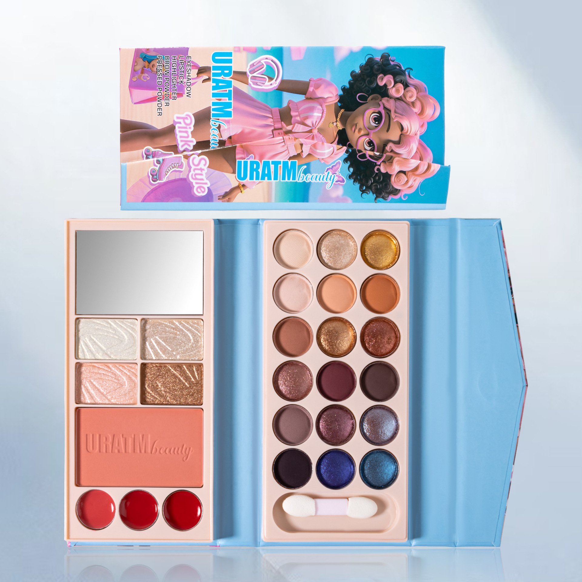 26-color cross-border bestseller multi-functional all-in-one makeup palette, matte pearlescent eyeshadow, lipstick, blush, contour, high-gloss makeup Item Picture