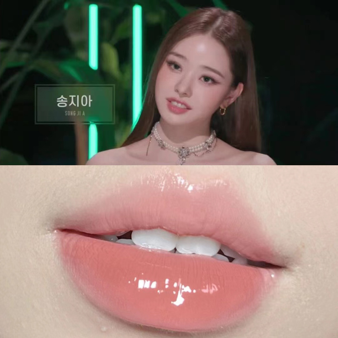 Cappuvini's new color fun double-head lip gloss mirror-like water gloss lip gloss is a domestic beauty lipstick with high appearance standards for students Specification drawing