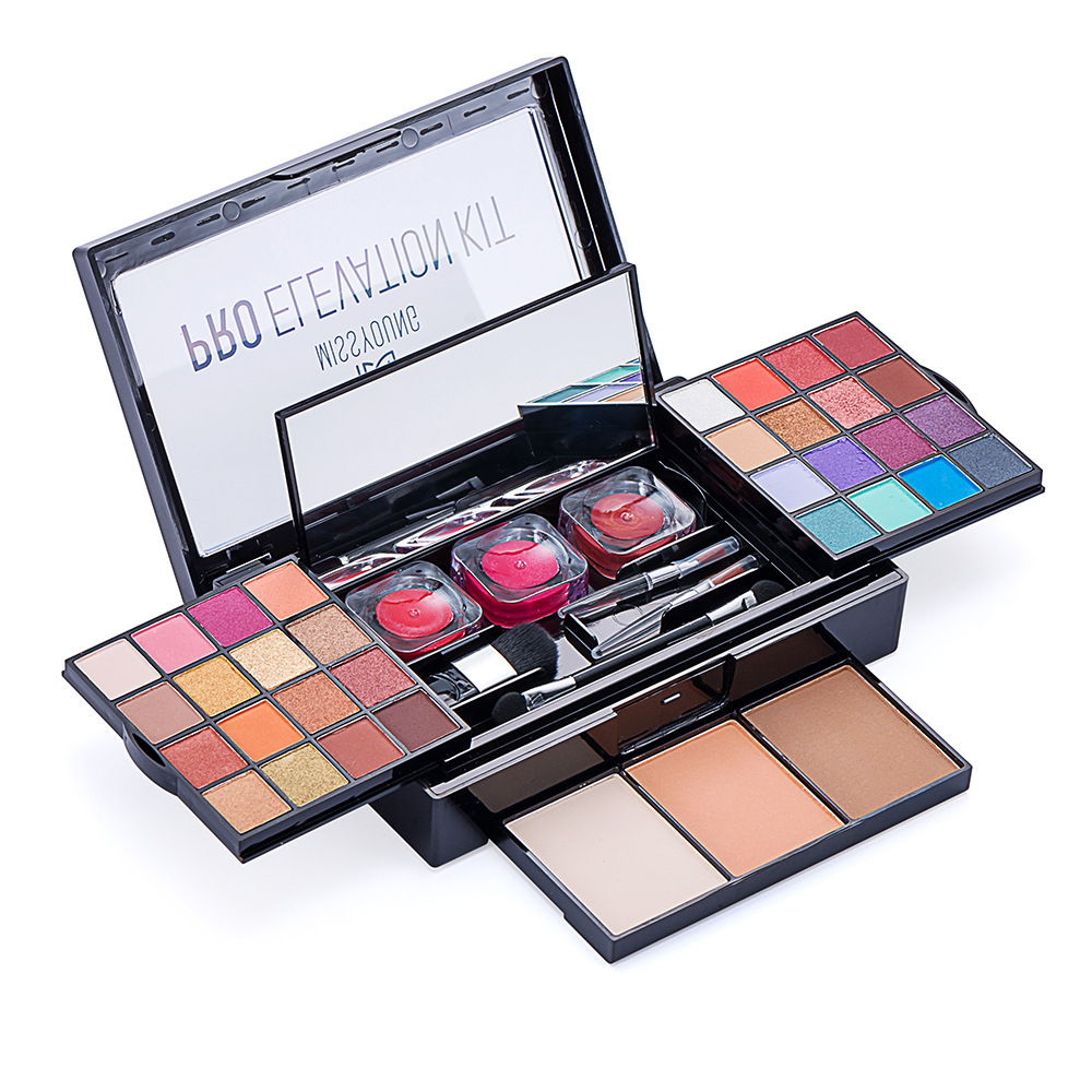 MISS Young 38-color Eyeshadow palette, Eyeshadow Lip gloss, Contouring set, Makeup plate, Makeup box wholesale cross-border foreign trade full figure