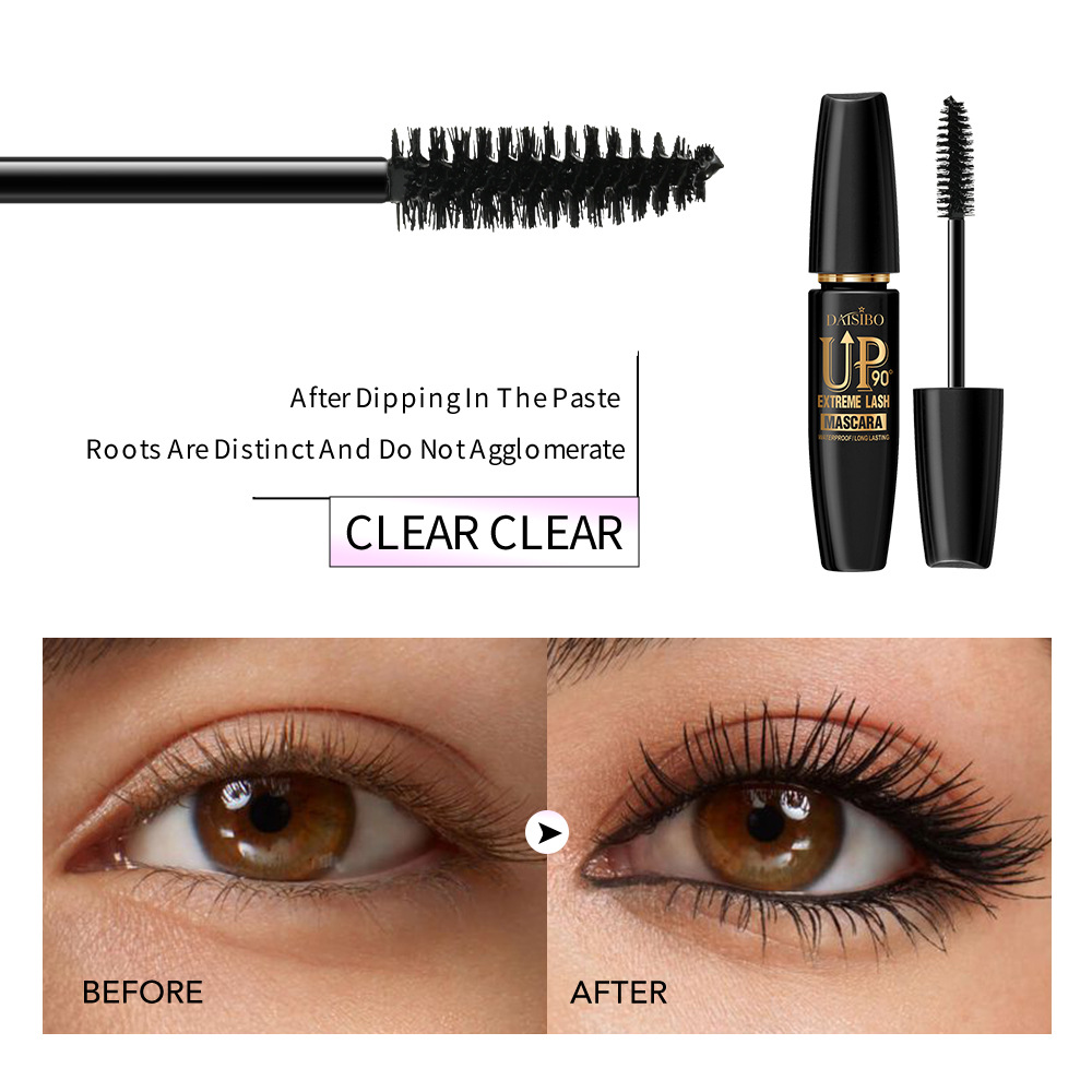 DAISIBO Cross-border Four-color Mascara is waterproof, sweat-proof, long and non-smudging, long-lasting and thick. TEMU Mascara Specification drawing