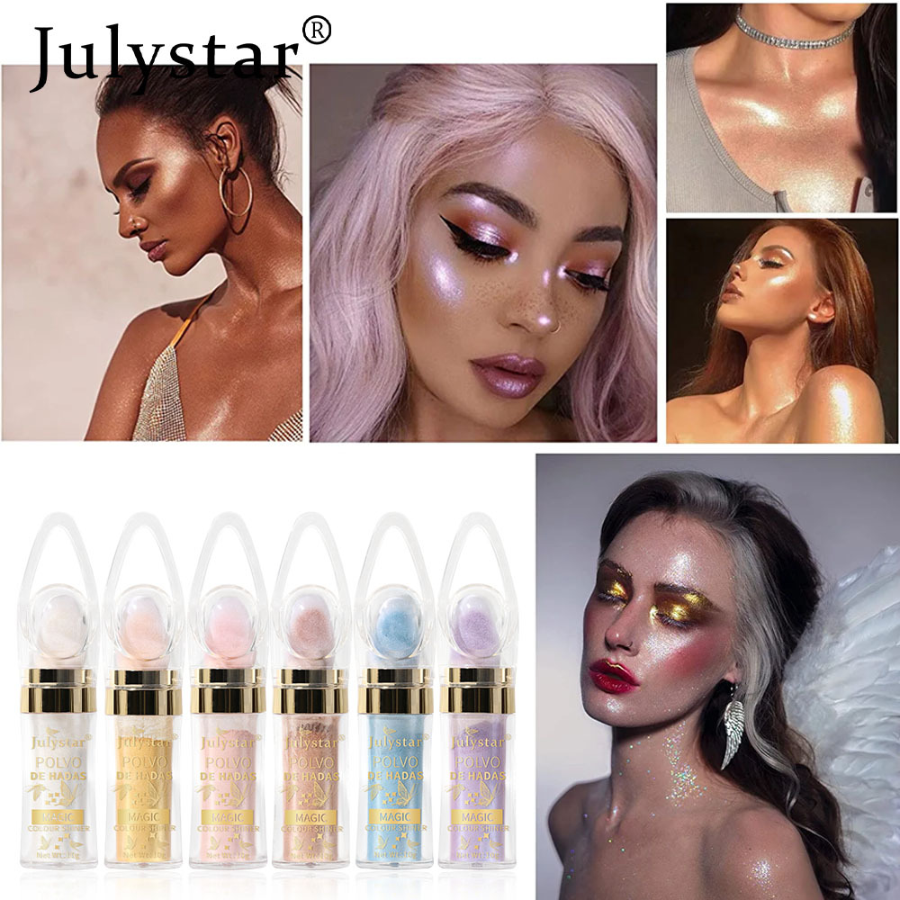 Fairy Highlighter Pat Powder brightens the whole body, natural and three-dimensional contouring Blush, Fairy Powder, Pearl Glitter Powder, Cross-border Specification drawing