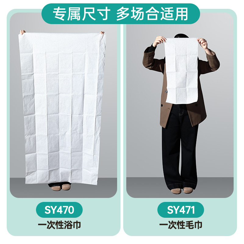 RCA has enlarged a whole package of disposable bath towels and 100-piece travel portable facial cleansing towels Application Scenario