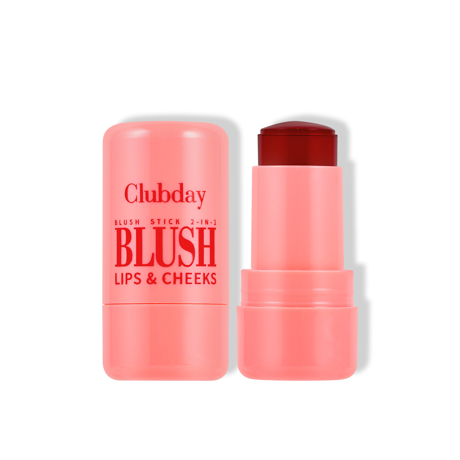 Clubday Multi-color Jelly Blush, Q-bouncy fruit-flavored blush stick, Lip dye stick, dual-purpose natural contouring lip gloss stick Item Picture
