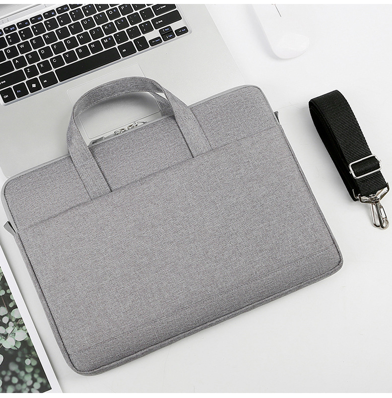 Women's laptop bag 13/14/15.6-inch notebook liner bag Men's single-shoulder business bag can be printed with logo details Picture