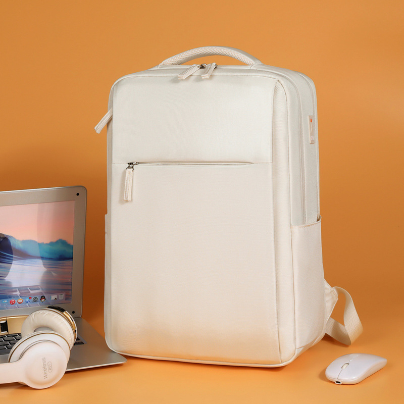2024 New computer backpacks for women: 14-inch laptop bag, 16-inch campus college student schoolbag, and men's commuting backpack full figure