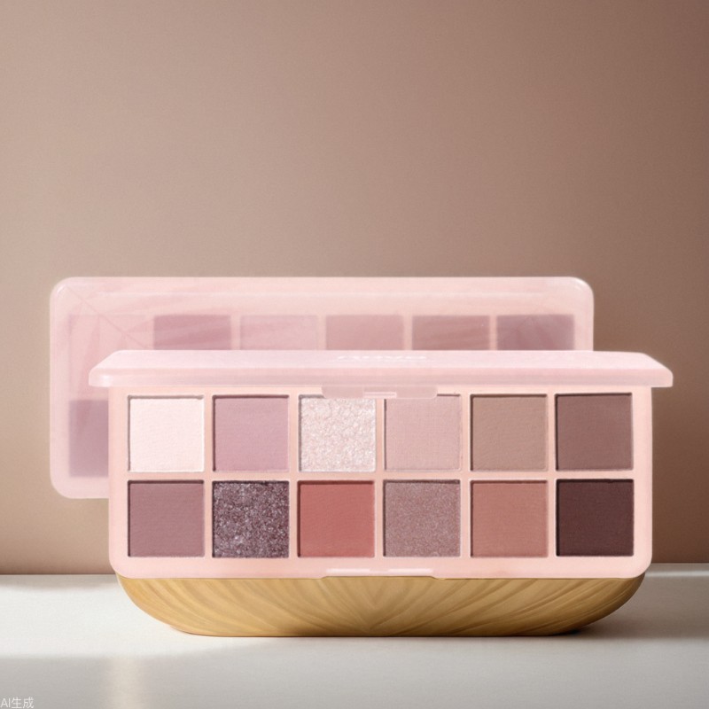 NOVO Zhaozhao Xingye 12-color eyeshadow, pearlescent, fine glitter, matte, perfect for beginners' daily use, orange, brown, earth tones full figure