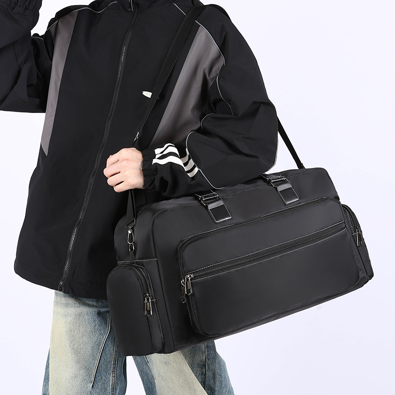 New travel bags for men and women, lightweight luggage bags, large-capacity hand-held crossbody bags, fashionable and simple fitness bags, and storage bags details Picture