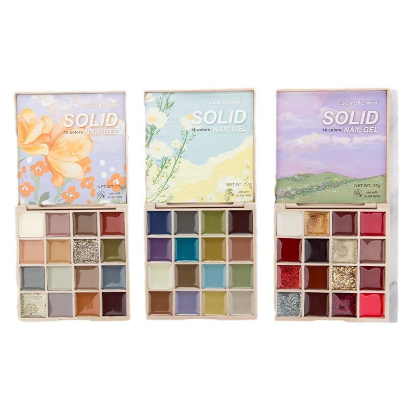 Cross-border 16-color solid nail polish glue, phototherapy glue, solid-color solid cream painting glue, brand nail salon exclusive wholesale details Picture