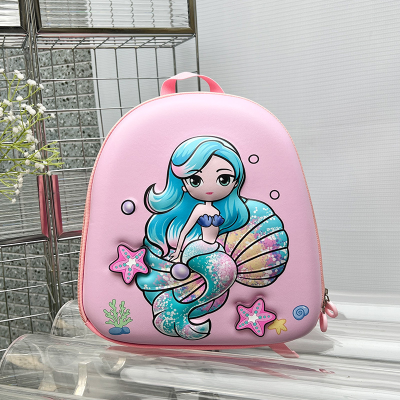 Children's hard shell bags, EVA cute cartoon bags, boys' and girls' kindergarten small class stylish small schoolbags, fashionable backpacks full figure
