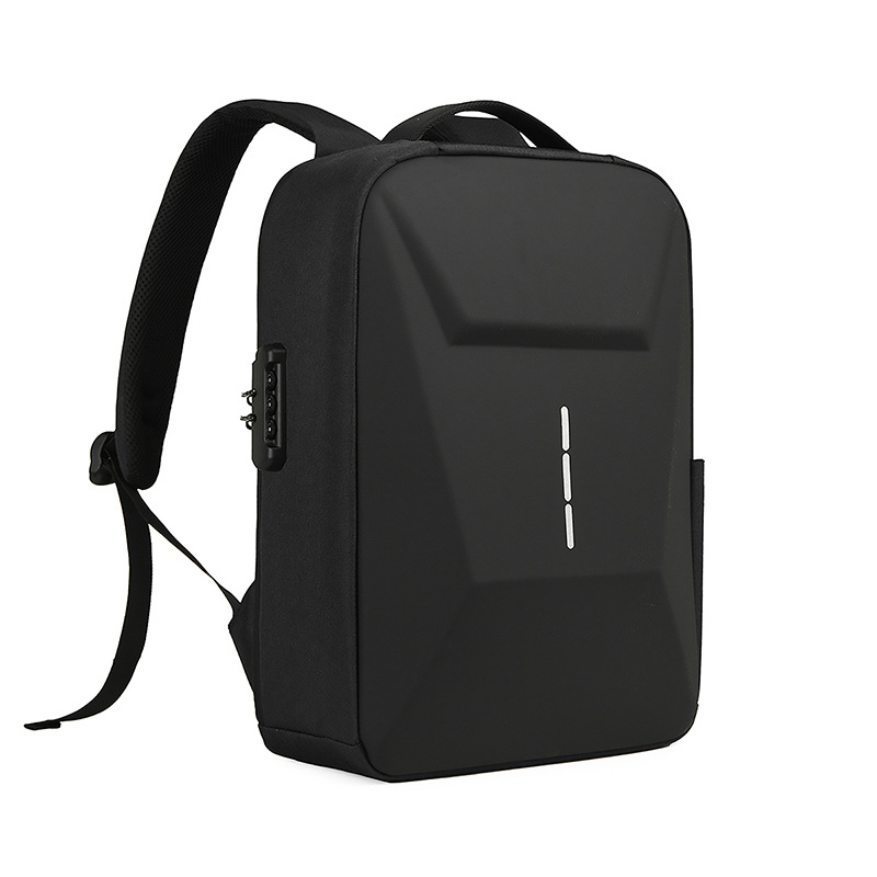 New cross-border hard-shell bag, casual and lightweight business backpack, men's cool backpack, 15.6-inch anti-theft computer bag for men Item Picture