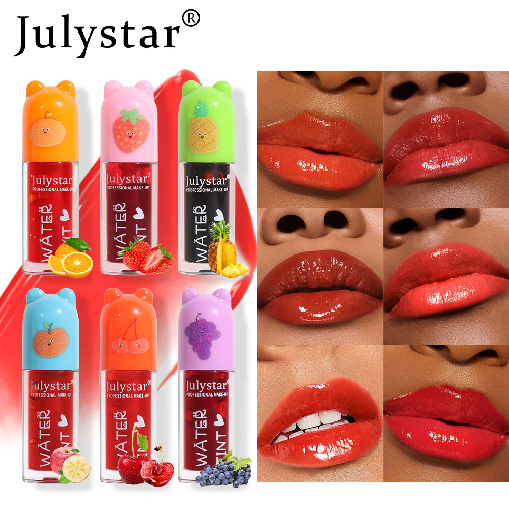 Cross-border makeup, easy-to-apply paint, moisturizing lip dye, long-lasting waterproof lip lipstick, water-free cup lip gloss wholesale full figure