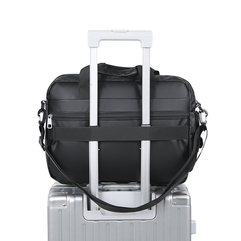 High-end briefcase, 2024 new minimalist men's large-capacity casual sports single-shoulder bag, water-resistant for cross-border use Specification drawing