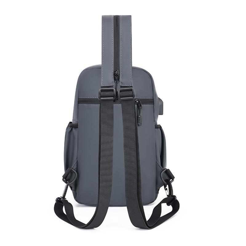The new men's chest bag has a large capacity and can be used on both shoulders or one shoulder. It is a fashionable commuting bag, a backpack for casual travel, and a business backpack Application Scenario