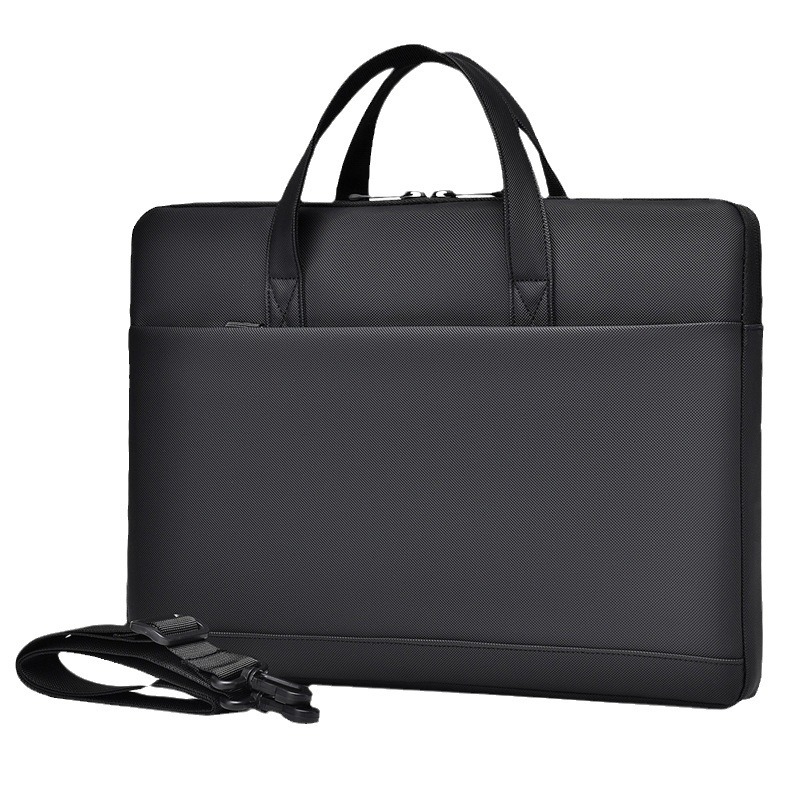 Lightweight laptop bag, 16-inch waterproof handbag, 14-inch computer case, high-end single-shoulder bag for men Item Picture