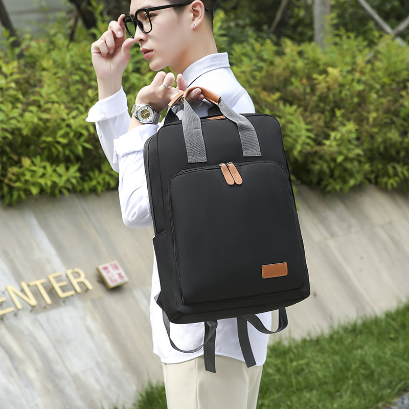 New large-capacity casual and simple hand-held backpack, business commuting schoolbag, short-distance business trip casual computer backpack Specification drawing