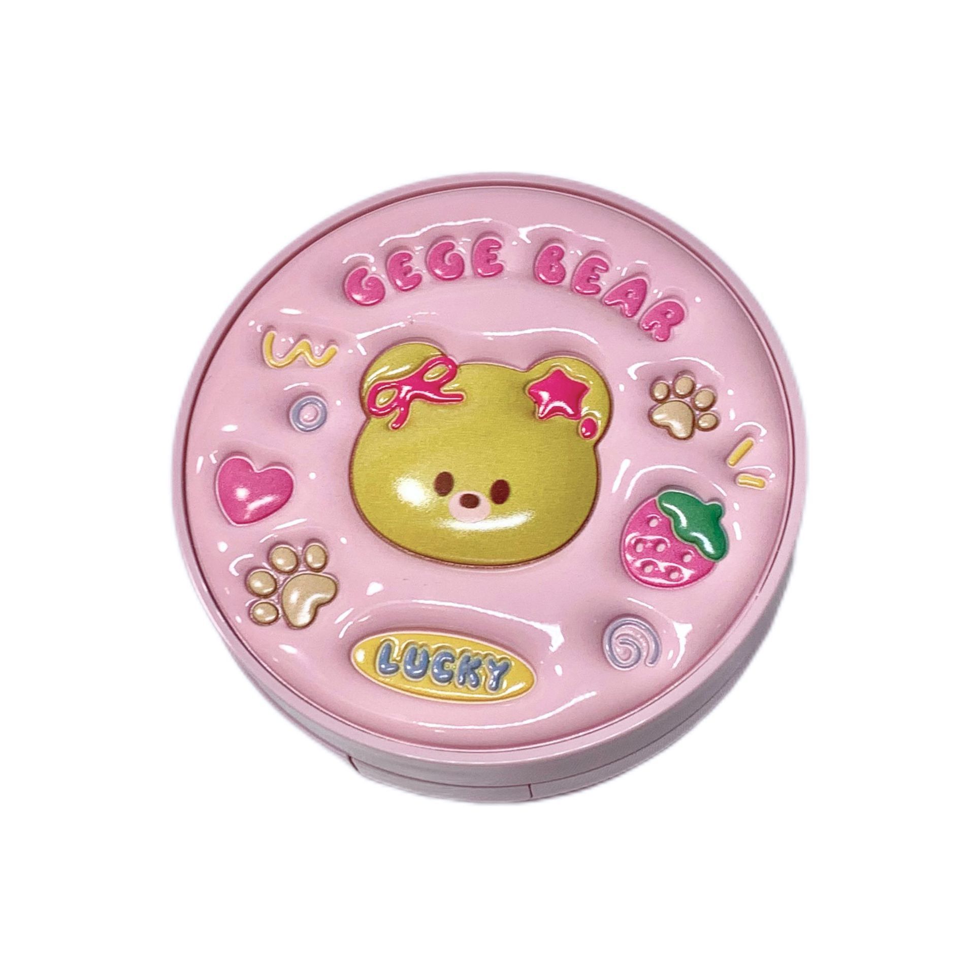 Gegebear Leather Clear and nude Cushion Cream is hydrating, long-lasting, waterproof and does not smudge. Creamy foundation liquid for makeup Item Picture