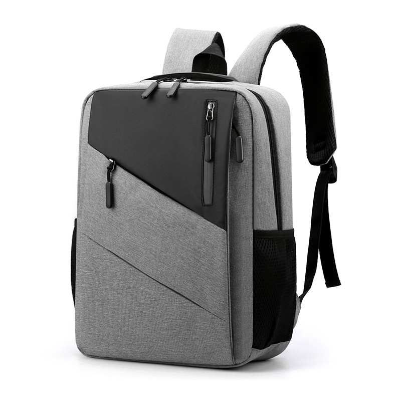 Color-blocked fashionable backpacks, business casual Oxford cloth backpacks, outdoor computer bags, 14-inch and 15.6-inch logo customization Item Picture