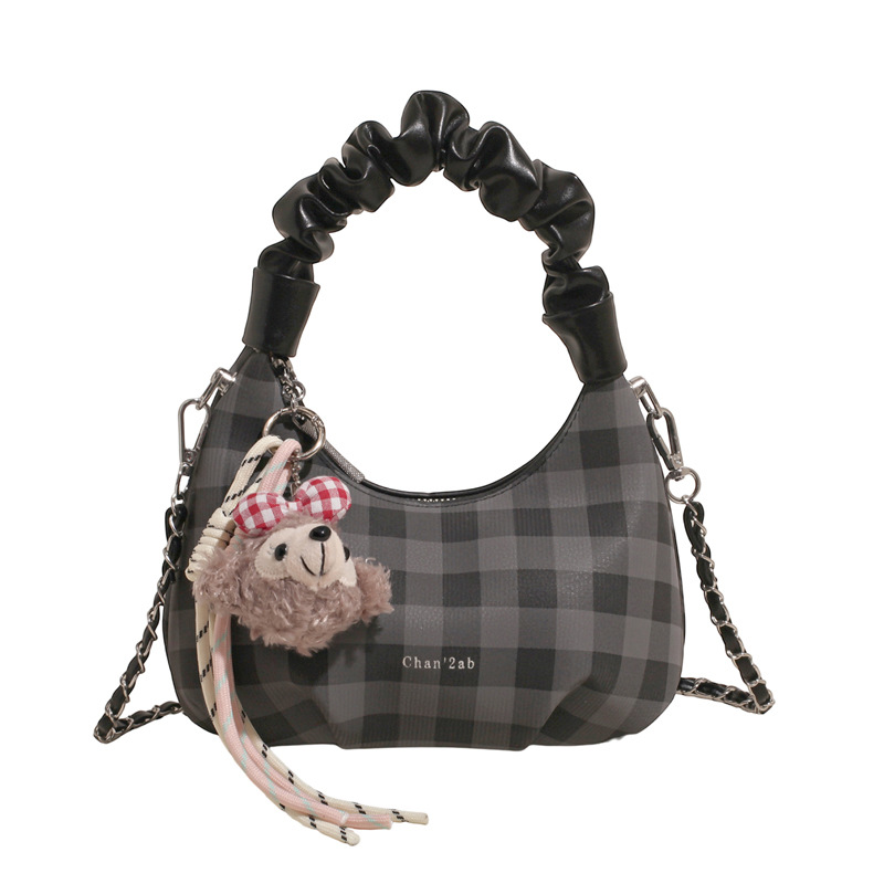 Sweet and cool style, trendy and unique cloud-shaped pleated handbag, a new summer fashion chain crossbody bag for women in 2025 Item Picture