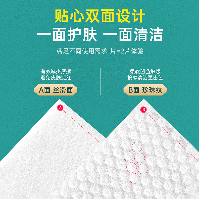 YV129, a disposable pull-out facial cleansing towel with pearl texture, thick and large cotton soft towel details Picture
