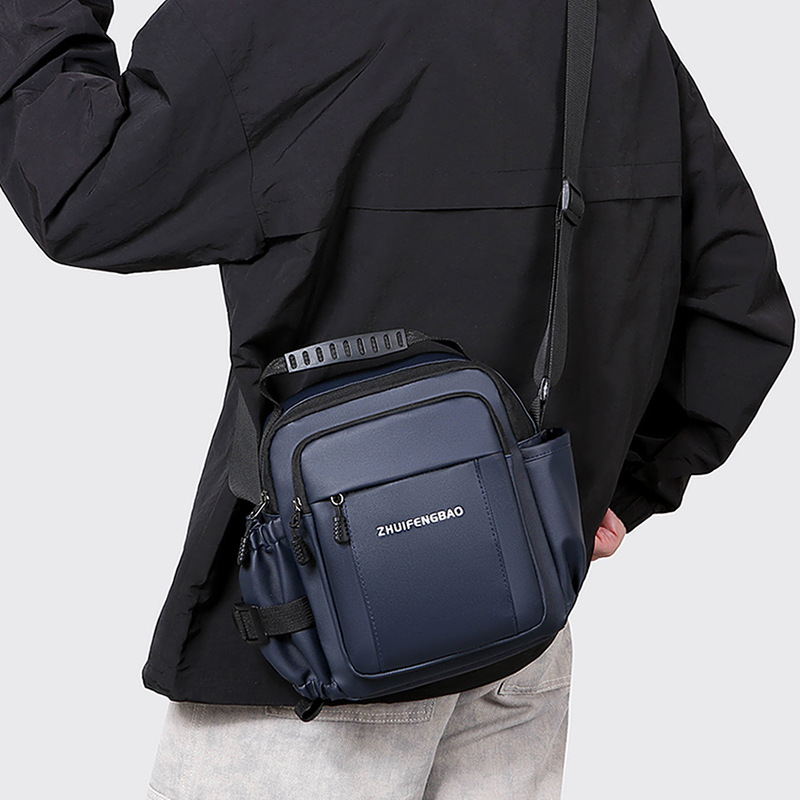2025 New fashionable men's bag, large-capacity single-shoulder bag, durable backpack, multi-pocket business casual men's crossbody bag details Picture