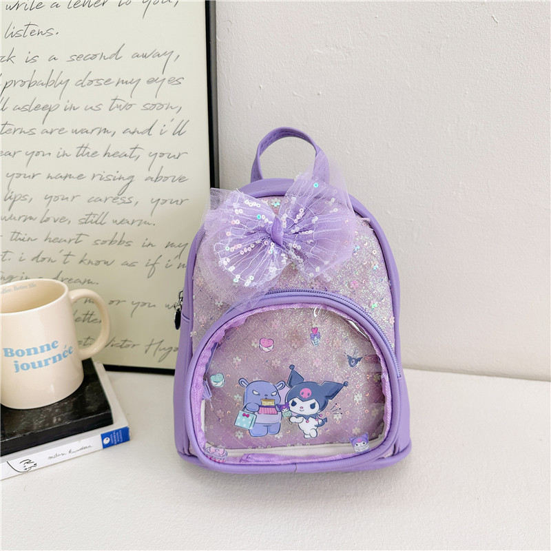 The new cute bow backpack is a trendy and stylish small schoolbag for boys and girls in kindergartens. It's a casual and versatile bag with a fashionable touch Application Scenario