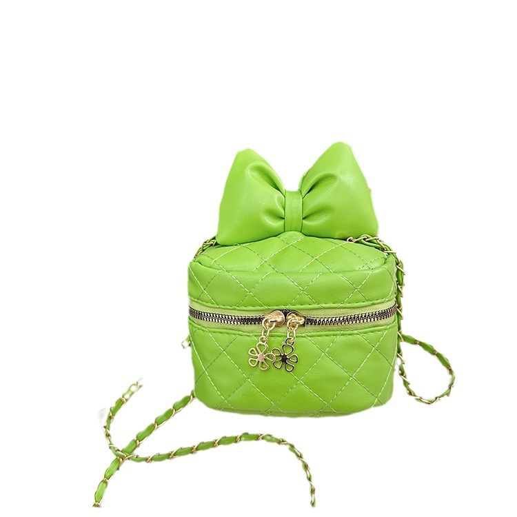 Children's bags, little Chanel-style bow, baby girl crossbody bag, popular princess accessory bag, girl chain single-shoulder bag Item Picture