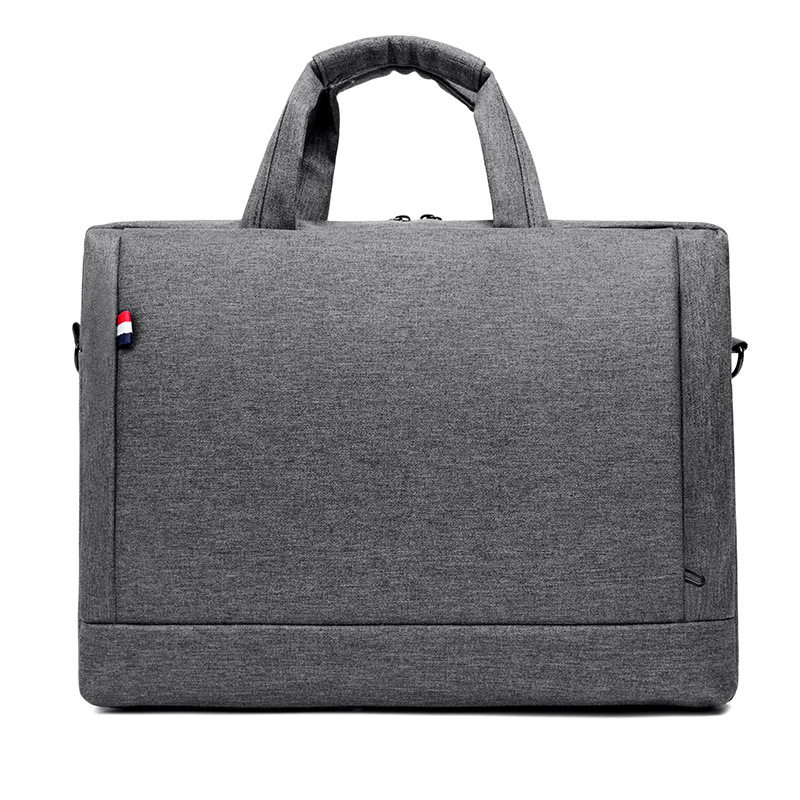 Oxford fabric waterproof laptop bag, business single-shoulder crossbody handbag, large-capacity meeting and office document bag Item Picture