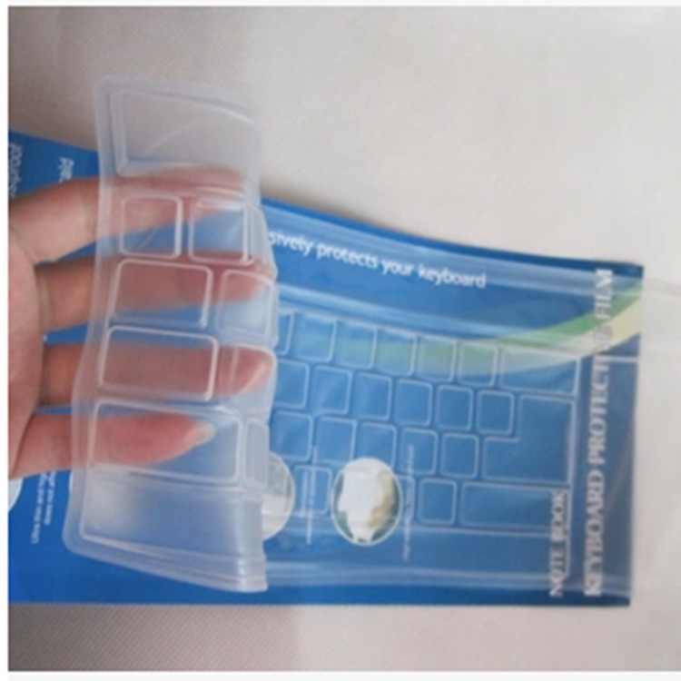 Wholesale desktop keyboard protective film, dust-proof silicone, comfortable to the touch, transparent with key keyboard film details Picture