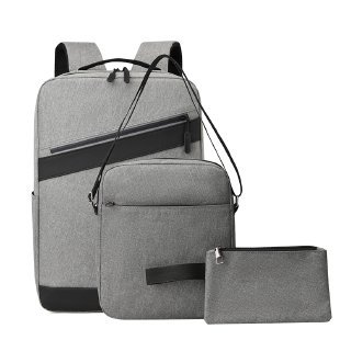 A new 16-inch cross-border computer three-in-one backpack with USB charging, a large-capacity business and leisure backpack for junior high school students, for men Item Picture