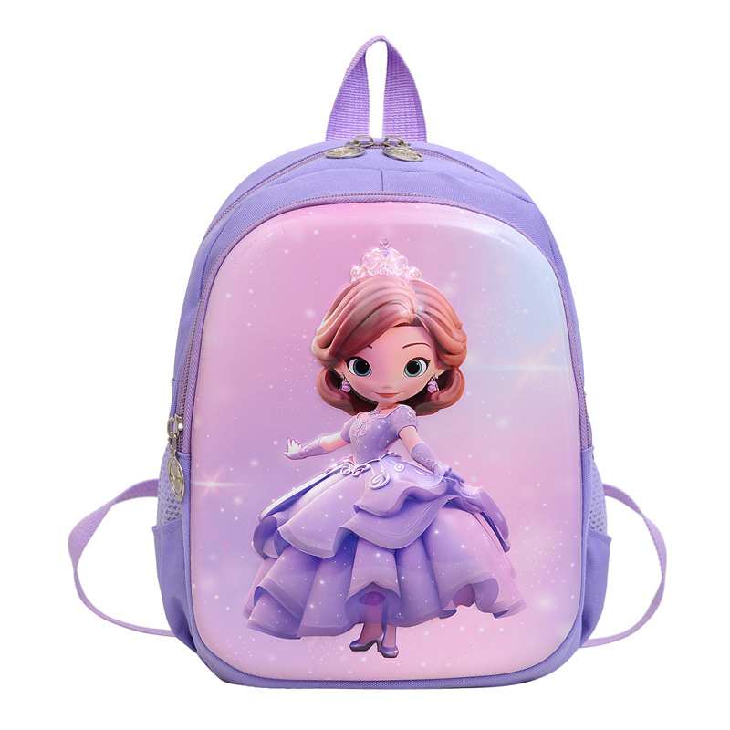 New cute kindergarten schoolbag, children's bag, boy and girl cartoon princess eggshell, large-capacity backpack for export Item Picture