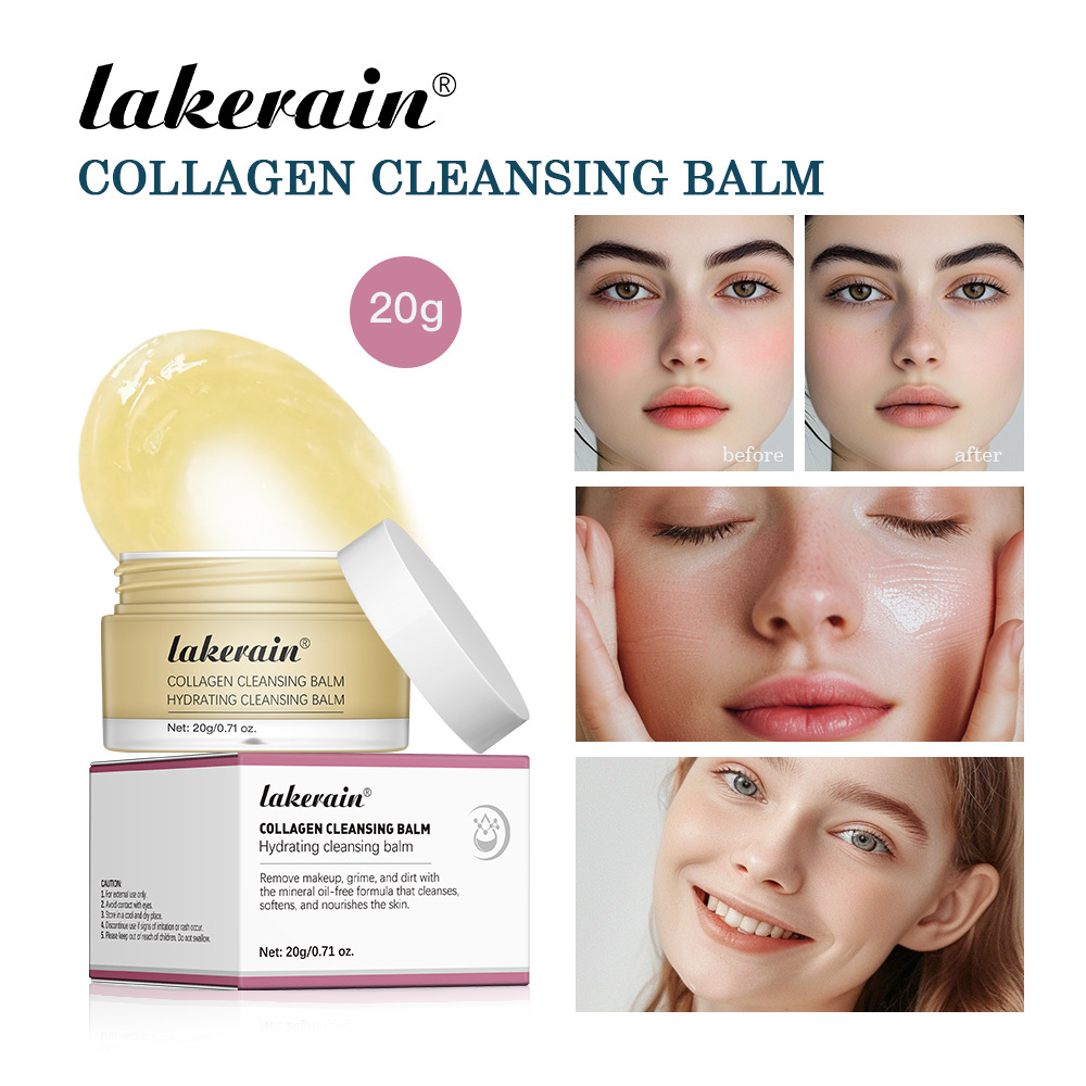 lakerain Makeup Remover Cream with rose fragrance, gentle and refreshing. Facial and lip makeup remover cream full figure