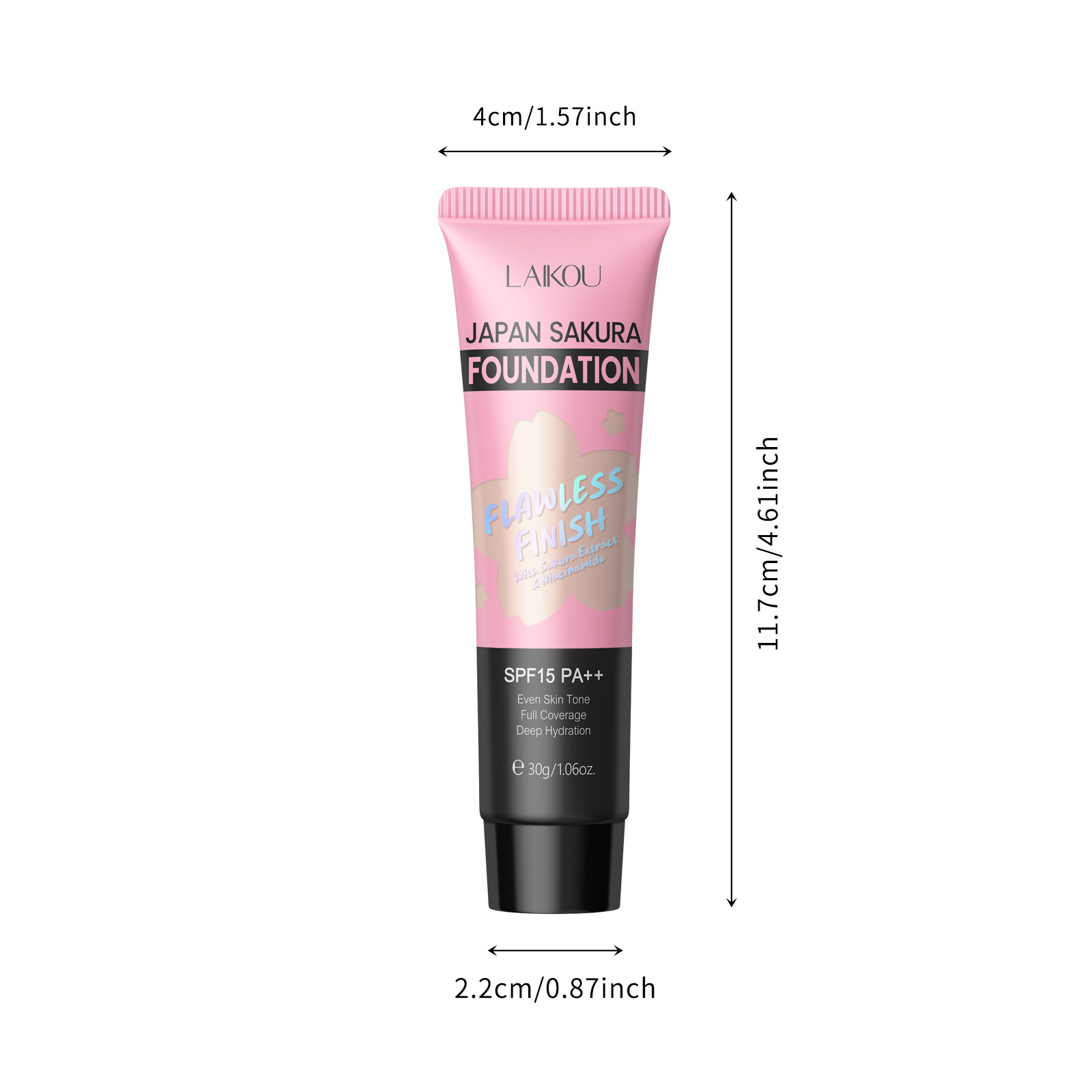 Cross-border Laicome Sakura Foundation 30g (Color box), 3 colors to choose from, foundation concealer manufacturer, one-piece consignment Item Picture