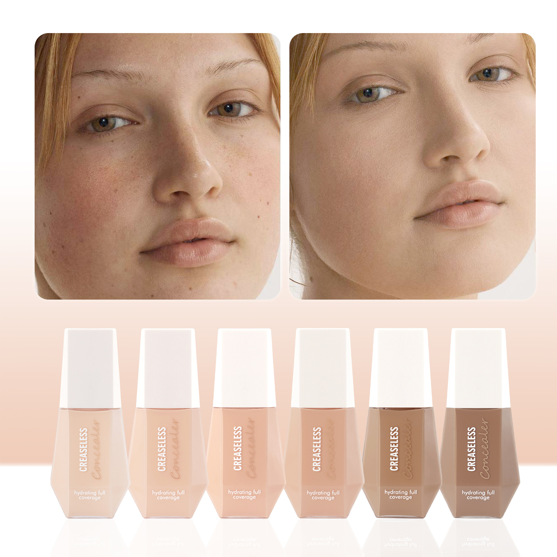 SHCOETY Cross-border Concealer is waterproof, sweat-proof and long-lasting. It covers acne marks, dark circles, and is light and does not smudge full figure
