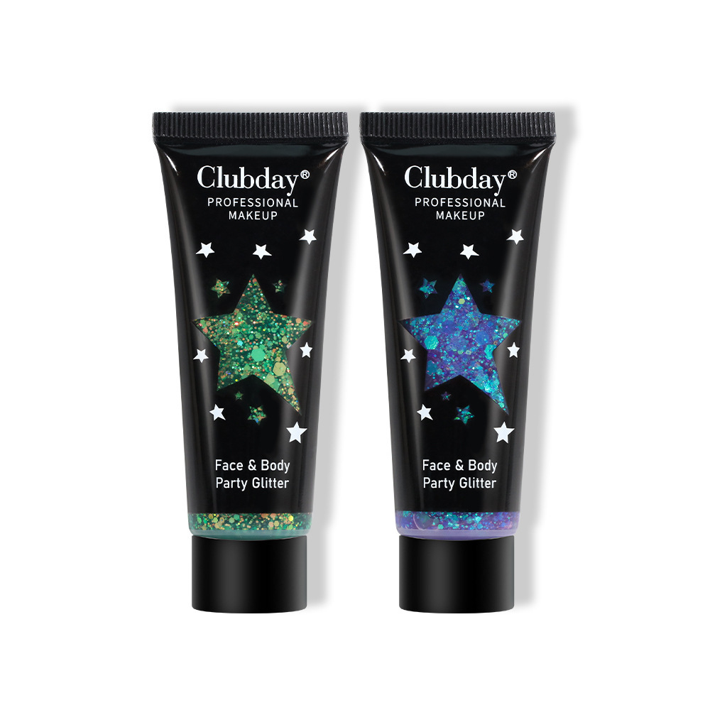 Cross-border beauty gel liquid sequin body eyeshadow export Christmas makeup chameleon tube eyeshadow Item Picture