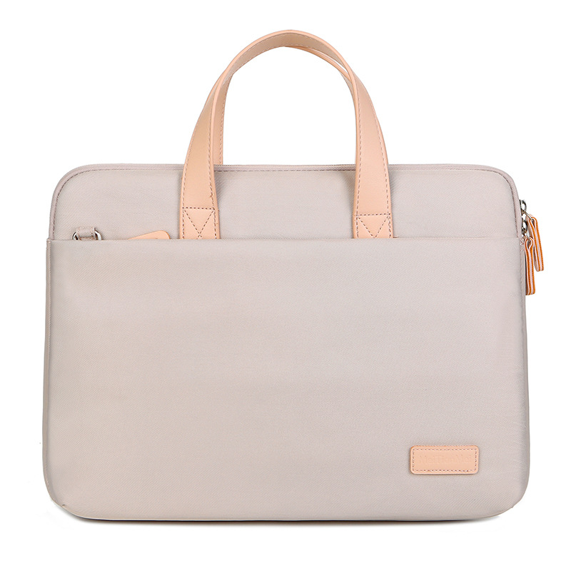 Light and thin macaron full airbag computer bag for girls, simple design, high appearance level handbag, business commuting briefcase full figure
