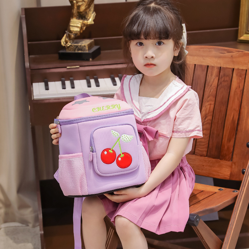 Children's schoolbags, primary school students' bow schoolbags, girls' schoolbags, spine support, breathable, comfortable, lightweight, large-capacity kindergarten schoolbags full figure