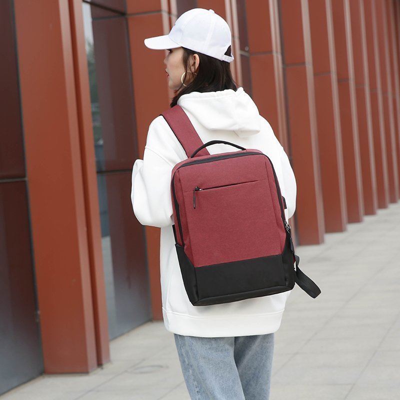 Wholesale of backpacks, computer bags, commuting backpacks, large-capacity, simple and lightweight schoolbags, short-distance business trip and casual backpacks details Picture