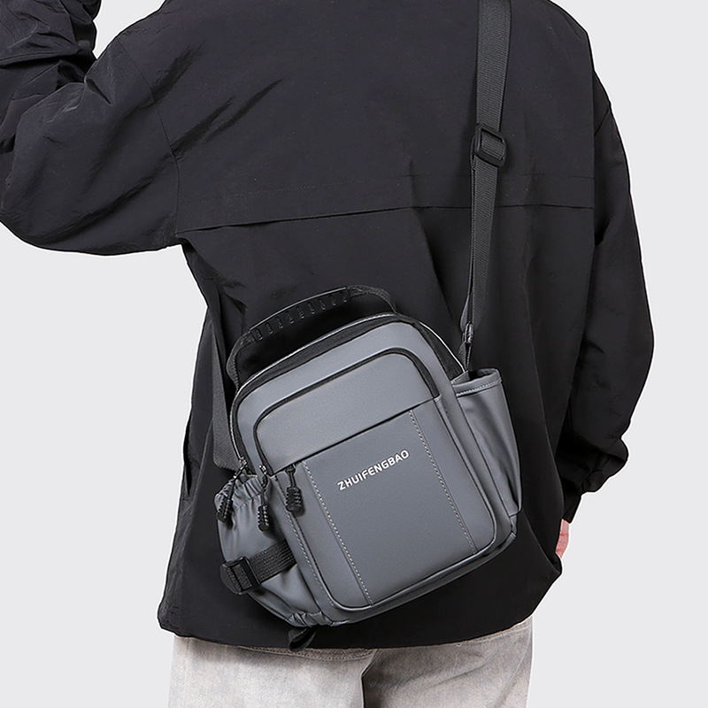 2025 New fashionable men's bag, large-capacity single-shoulder bag, durable backpack, multi-pocket business casual men's crossbody bag Specification drawing