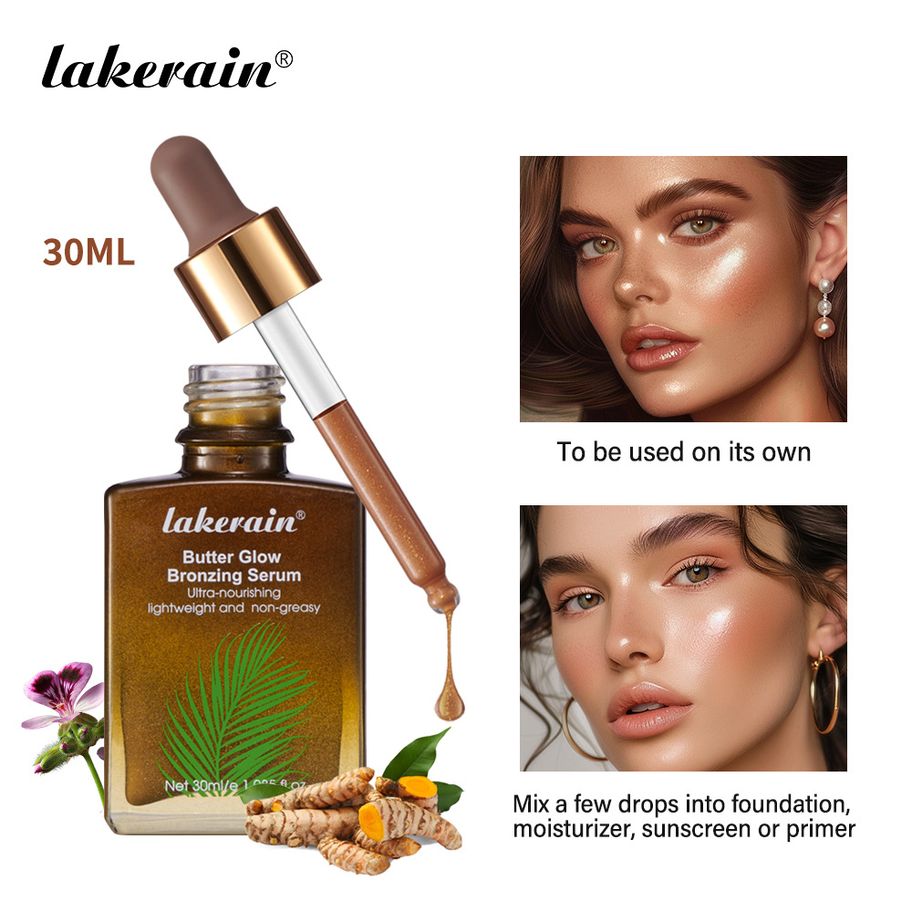 lakerain Bronze Color Essence and Wheat Color Tanning Essence full figure