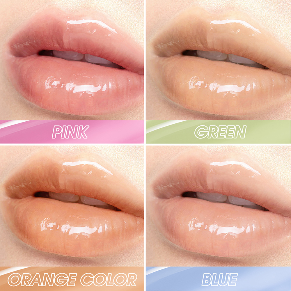 LANGMANNI Layered Lip Oil Rainbow Color Lip Oil Specification drawing