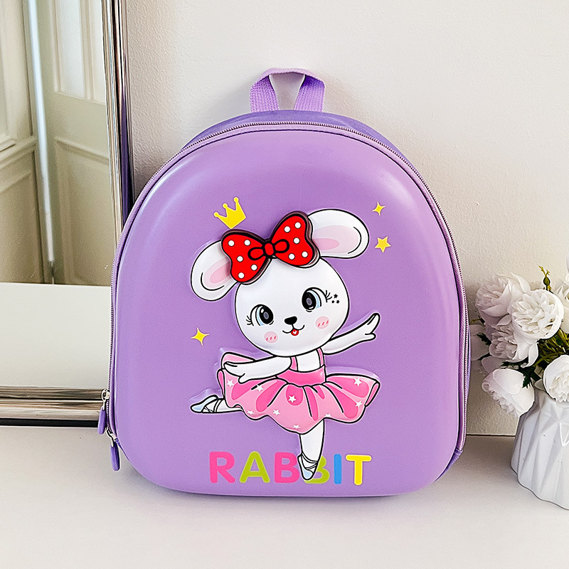 2024 New Children's Bag, illuminated cartoon, kindergarten and primary school schoolbag, eggshell little dinosaur, girls' backpack details Picture
