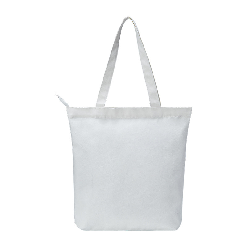 【 Whiteboard Canvas Bag 】 Student bag canvas bag printing and logo printing single-shoulder women's bag company, starting from one piece Item Picture