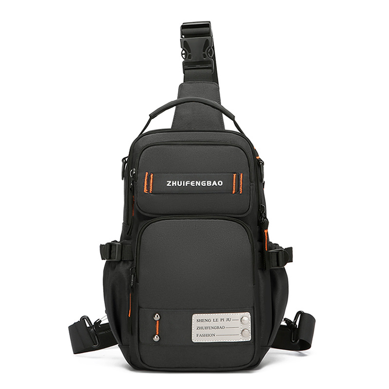 New fashionable men's chest bag, multi-functional dual-purpose backpack, simple small backpack, outdoor single-shoulder travel crossbody bag Item Picture