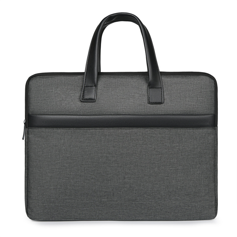 Oxford Cloth laptop bag, meeting office materials bag, file bag, men's briefcase, meeting gift bag, logo Item Picture